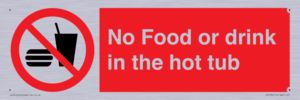 No Food or drink in the hot tub